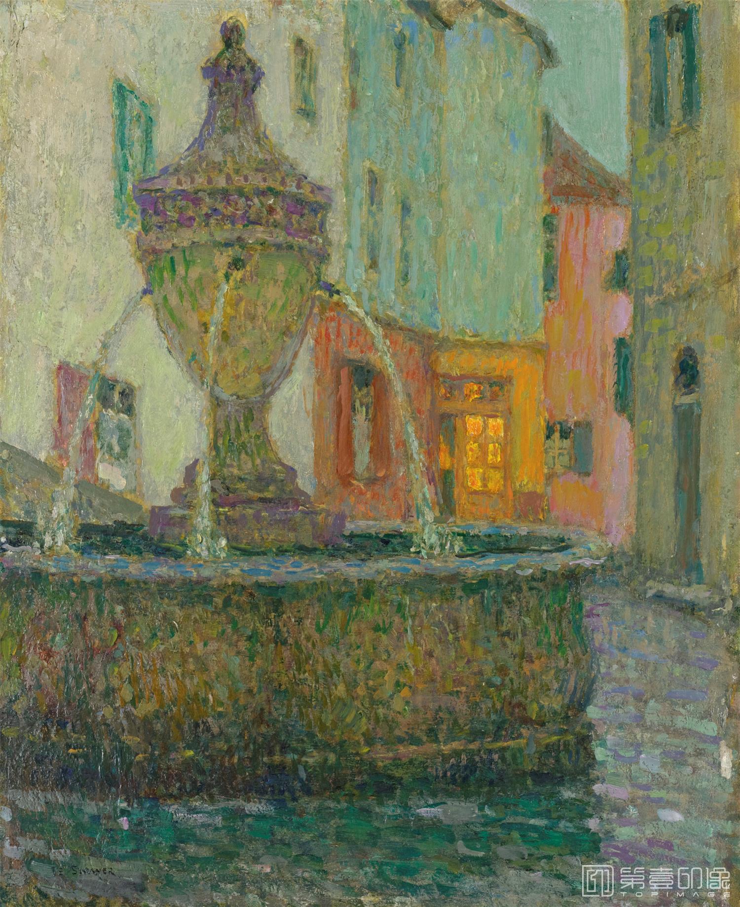 油画-LAFONTAINE,SAINTPAULDEVENCE